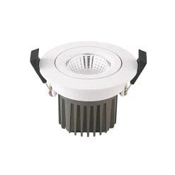 LED indbygningsspot Diled, Ø 8,5 cm, 10 W, Dim-To-Warm, hvid