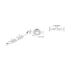 LED indbygningsspot Eco SR 68 krom mat 2.700 K Ø 8,5 cm aluminium