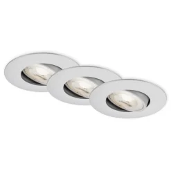 LED-indbygningsspot 7602 3 IP65 3.000 K krom mat