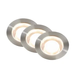 LED-indbygningsspot 3913032 IP67 12V 3x-udvidelse 3cm stål