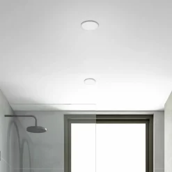 LED-indbygningsspot Plat, hvid, sæt af 3, 3.000 K