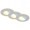 LED-indbygningsspot 7598 3sæt CTS nikkel mat