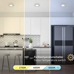 LED-indbygningsspot 7598 3sæt CTS nikkel mat