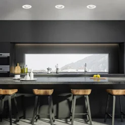 LED-indbygningsspot 7602 3sæt IP65 3.000 K hvid