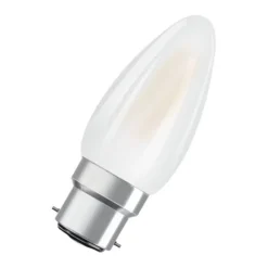 LED kertepære B22d 5W 2.700K mat dæmpbar