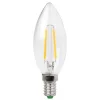 LED-kertepære E14 3W glødetråd klar, varmhvid