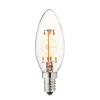 LED-kertepære, E14, 3,5 W, 2.200 K, glødetråd, dæmpbar