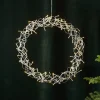 LED-krans Curly, varmhvid, Ø 50 cm