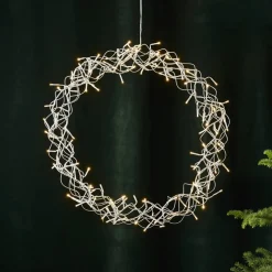 LED-krans Curly, varmhvid, Ø 50 cm