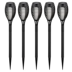 LED-lampe med jordspyd FANILO, sort, 45 cm, 5 stk. IP44