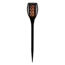 LED-lampe med jordspyd 33077 Lommelygte, sort, plast