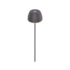 LED-lampe med jordspyd RIFFLE MINI, antracit Ø 9 cm, IP44