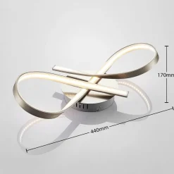 LED loftlampe Alana i sløjfe form