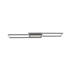 LED-loftlampe Asmin, CCT, sort, 95x17,5cm