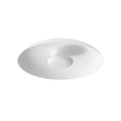 LED-loftlampe Basin_P, hvid, metal, Ø 48 cm