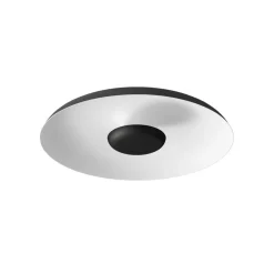 LED-loftlampe Basin_P, sort, metal, Ø 48 cm