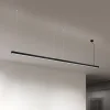 LED-loftlampe Bounce, sort, længde 113 cm, CCT, aluminium