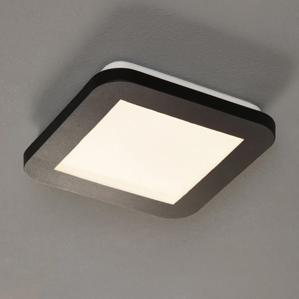 LED-loftlampe Camillus, kvadratisk, 17 cm