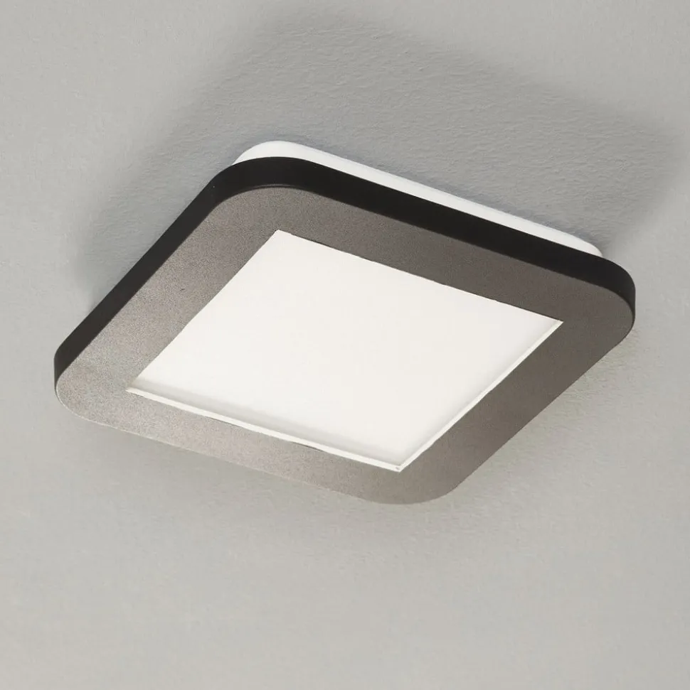 LED-loftlampe Camillus, kvadratisk, 17 cm