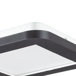 LED-loftlampe Camillus, kvadratisk, 17 cm