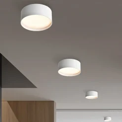LED-loftlampe CMD 9093, Ø 12 cm, hvid, IP44, metal