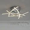 LED-loftlampe Cross tunable white, 5 lys, krom