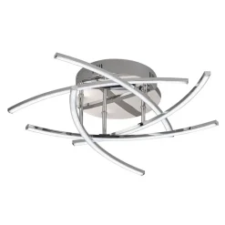 LED-loftlampe Cross tunable white, 5 lys, krom