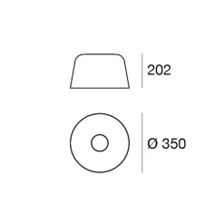 LED-loftlampe Delfi_S, hvid, Ø 35 cm, metal