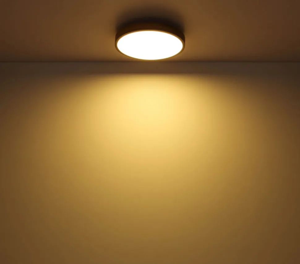 LED-loftlampe Doro, Ø 45 cm, mørk grafit/træ, træ, CCT