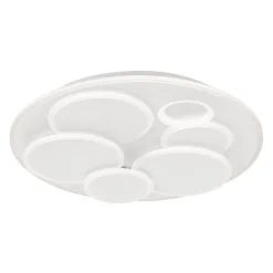 LED-loftlampe Dots, hvid, Ø 50 cm, metal/akryl, CCT