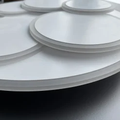 LED-loftlampe Dots, hvid, Ø 50 cm, metal/akryl, CCT