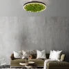 LED-loftlampe Grøn Ritus, mos dæmpbar Ø39,3cm