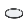 LED-loftlampe Isy, sort, Ø 45 cm, metal, CCT, dæmpbar