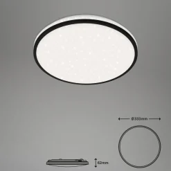LED-loftlampe Ivy Sky S, stjernedekoration, Ø 33 cm