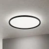 LED-loftlampe Kant, Ø 60 cm sort, CCT metal/plast