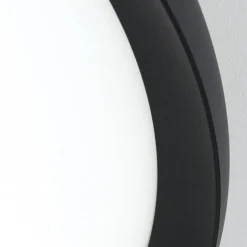 LED-loftlampe Kant, Ø 60 cm sort, CCT metal/plast