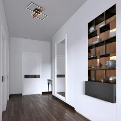 LED-loftlampe 3775015 2 lyskilder med træ