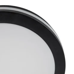 LED-loftlampe Marlon, Ø 22 cm, sort, plast, IP54
