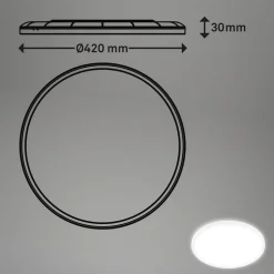 LED-loftlampe Move, sensor, Ø 42 cm, IP44, hvid, 4000K