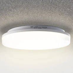 LED-loftlampe Pronto, rund, bevægelsessensor