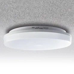 LED-loftlampe Pronto, rund, bevægelsessensor