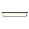 LED-loftlampe PURE Lines, 110 x 30 cm, antracit, fjernbetjening