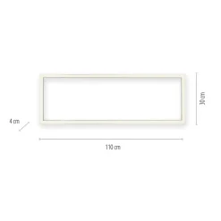 LED-loftlampe PURE Lines, 110 x 30 cm, antracit, fjernbetjening