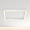 LED-loftlampe PURE Lines, 55 x 55 cm, sølv, CCT, fjernbetjening