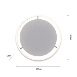 LED-loftlampe Ritus, Ø 39,3 cm, aluminium