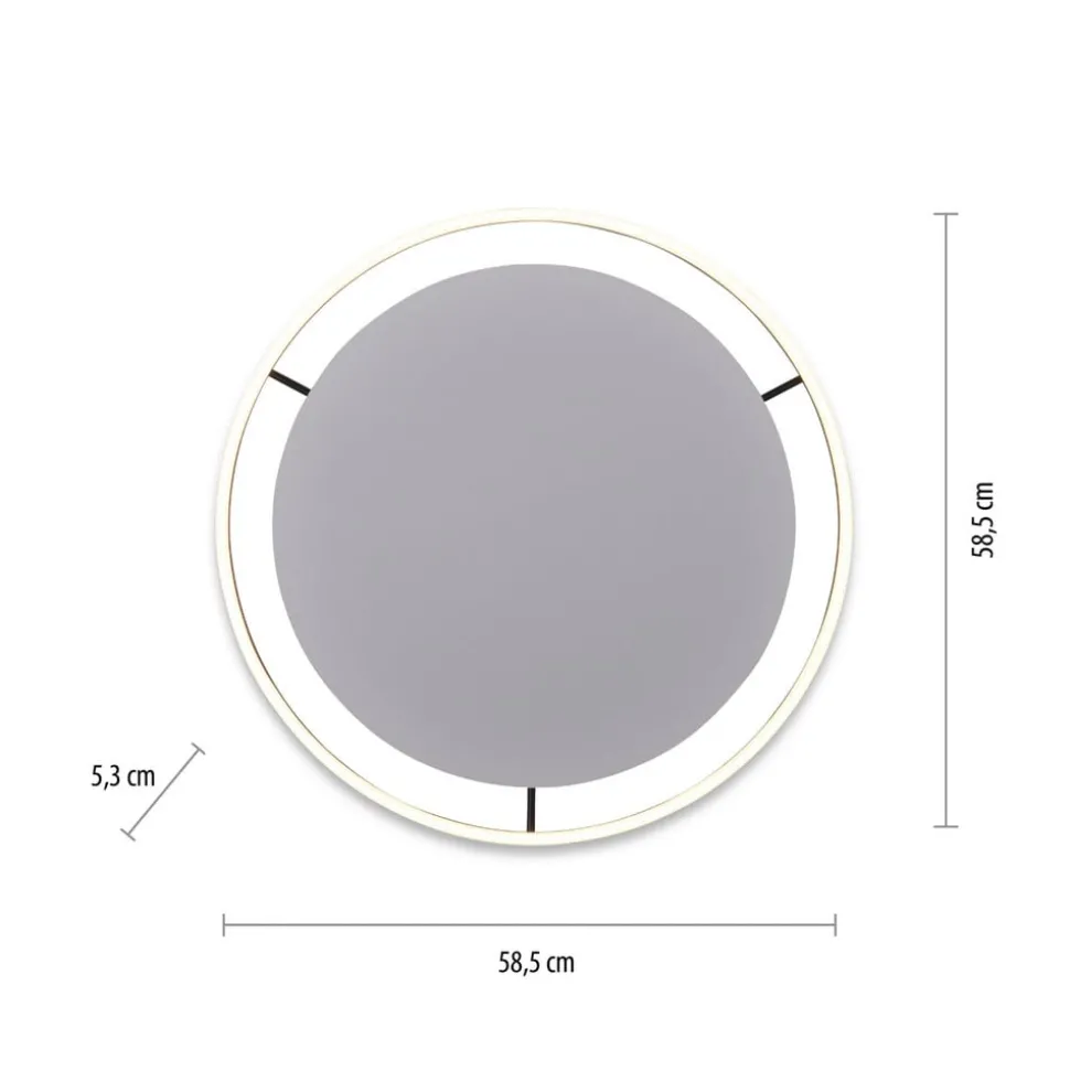 LED-loftlampe Ritus, Ø 58,5 cm, antracit