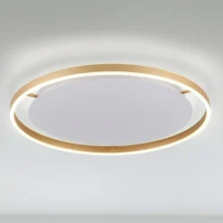 LED-loftlampe Ritus, Ø 58,5 cm, mat messing