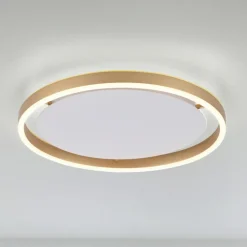 LED-loftlampe Ritus, Ø 39,3 cm, mat messing