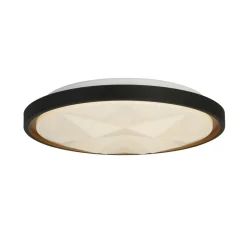 LED-loftlampe Satellite sort Ø 42cm stål fjernbetjening