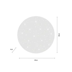 LED-loftlampe Sparkle CCT dæmpbar hvid Ø 48cm
